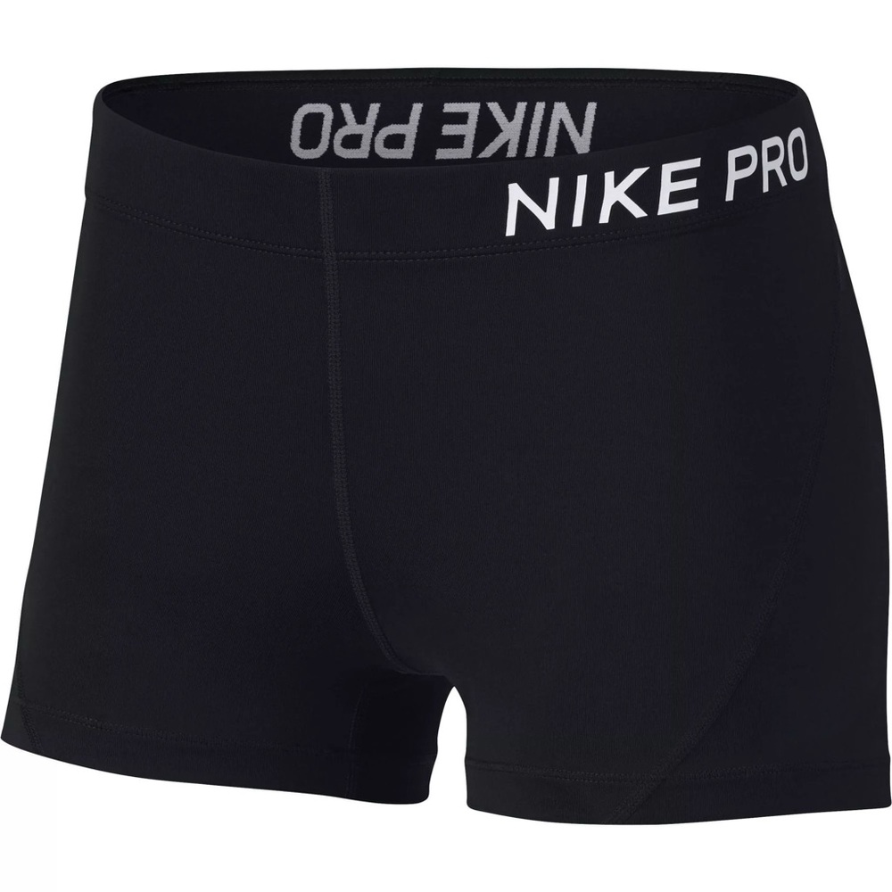 Black Nike Pros 3" Compression Spandex Athletic Gym Shorts, Size Small - Picture 2 of 7